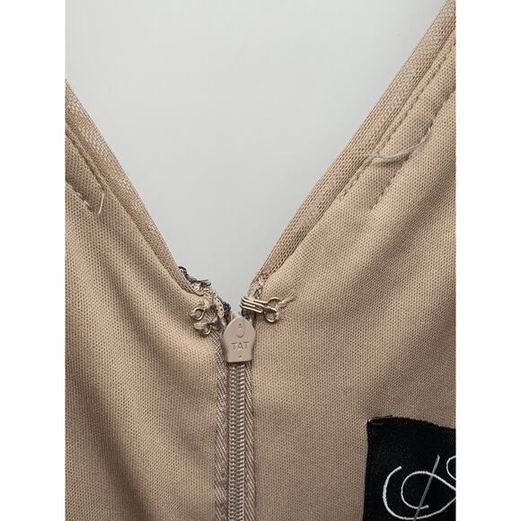 ALEX EVENINGS Women's Beige Sequin Embellished Short-Sleeve A-Line Gown SZ 20 - Picture 7 of 11